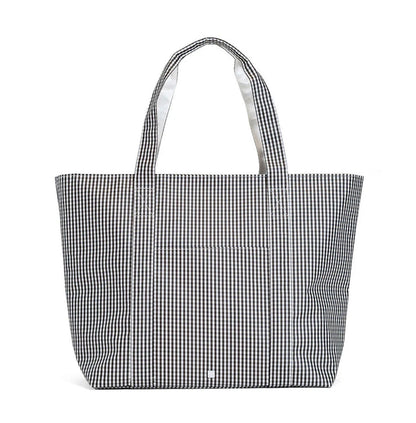 TRVL Jumbo Tote-Gingham Black