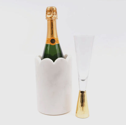 Marble Scalloped Wine Chiller