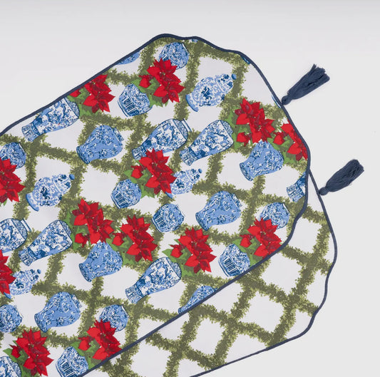 Chinoiserie Reversible Table Runner