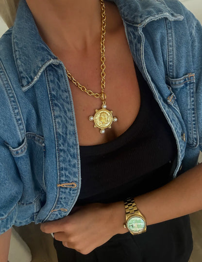 Pearl Coin Necklace