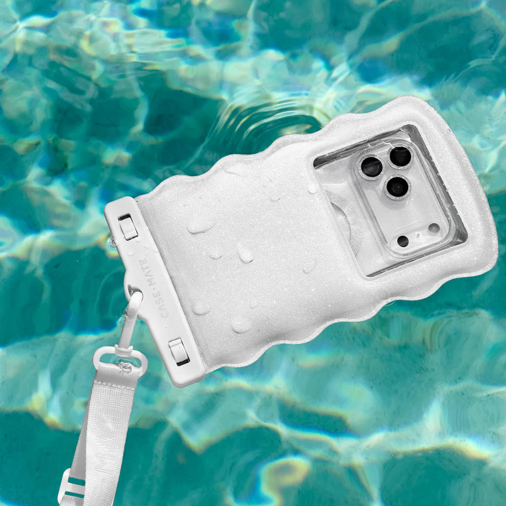 Wavy Ivory Twinkle-Waterproof floating pouch