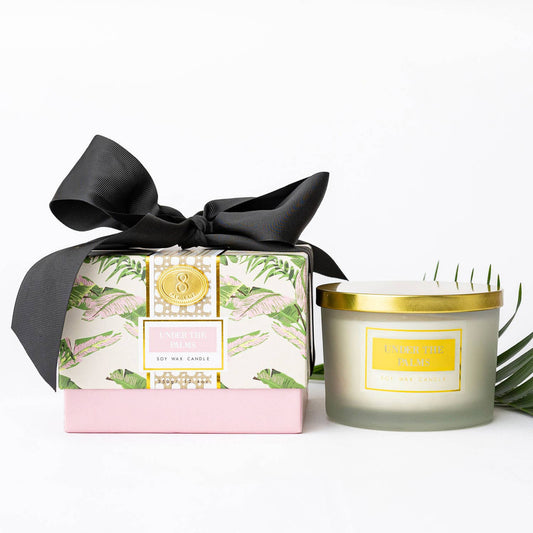 Under the Palms 3-Wick Boxed Soy Wax Candle