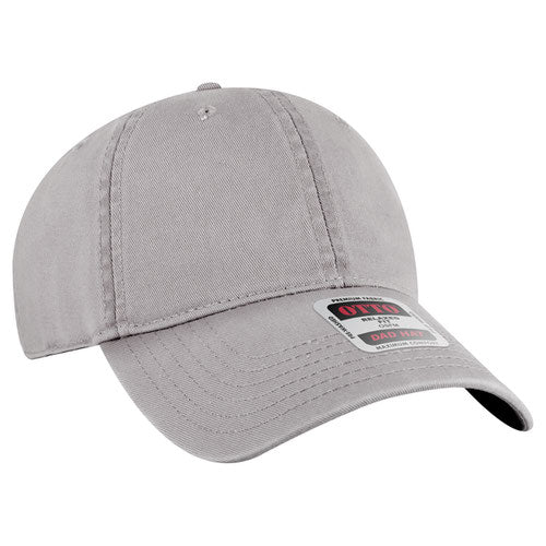 Grey 6 Panel Low Profile Dad Hat
