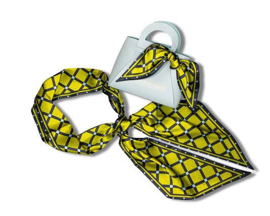 Lattice Grid Accessory Scarf