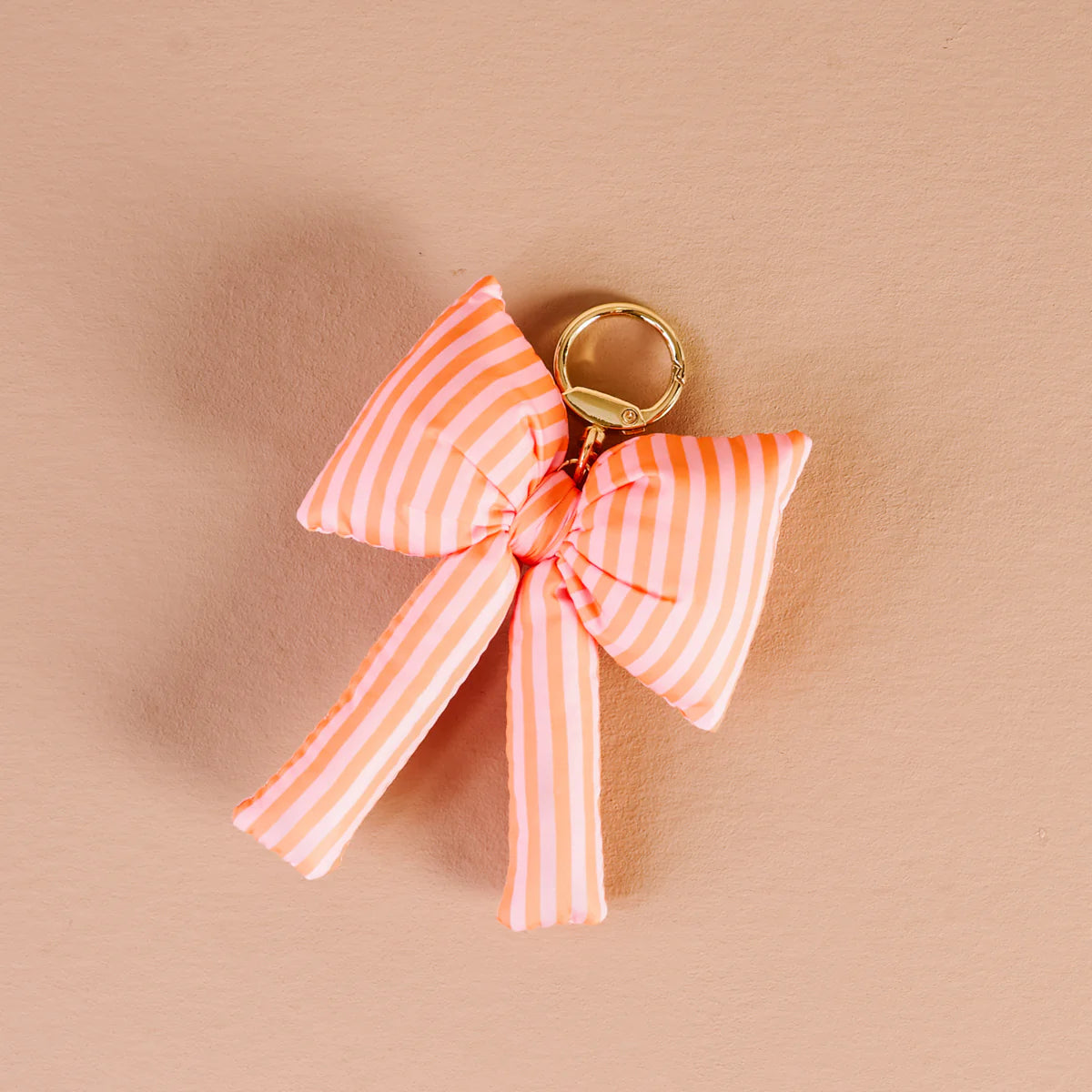 Sherbet Stripes Bow Bag Charm