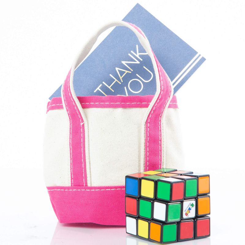 Mini Hot Pink Canvas Tote