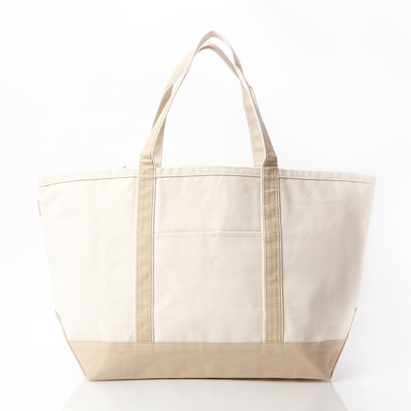 Khaki Canvas Tote-Large