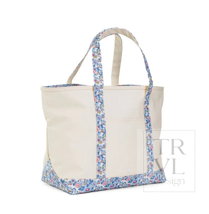 TRVL Maxi Tote-Coated Canvas with Bridgehampton