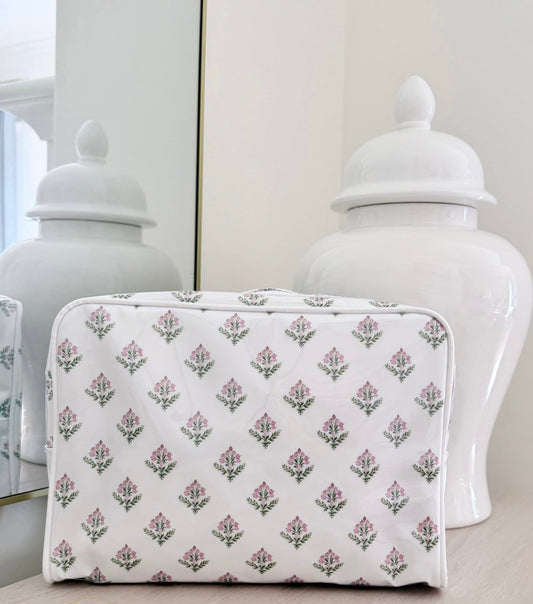 Block Print Cosmetic Bag