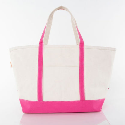 Hot Pink Canvas Tote-Large