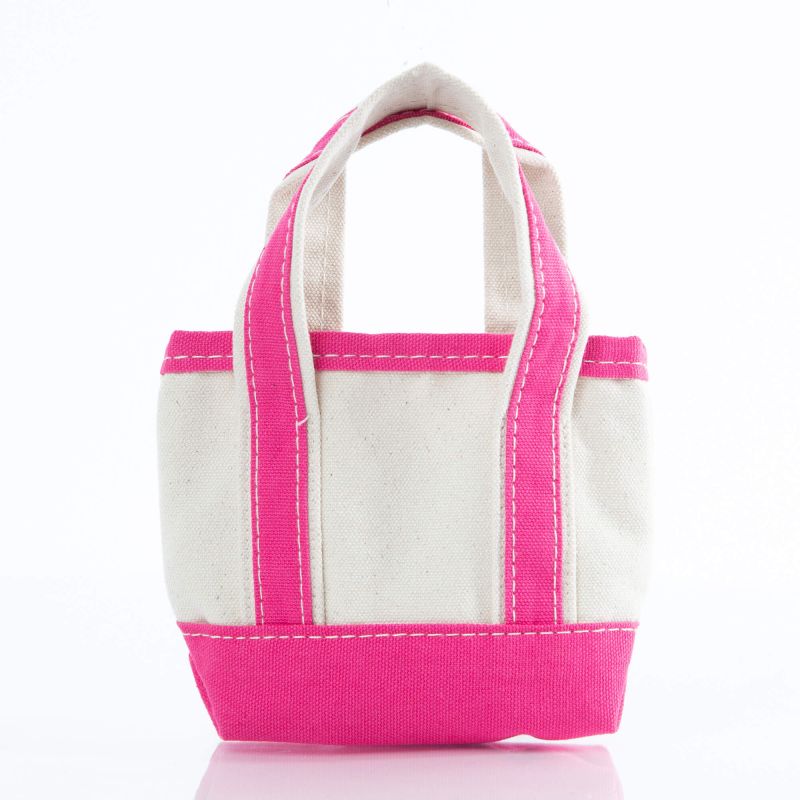 Mini Hot Pink Canvas Tote
