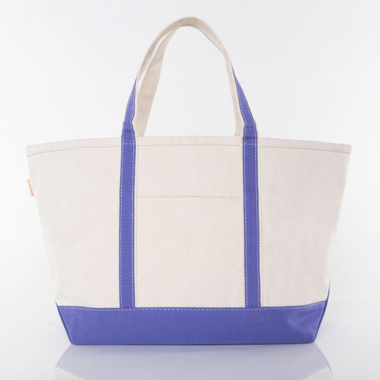Purple Canvas Tote-Large