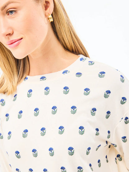 Sophie Jogger Pant Set-Floral Foulard Navy