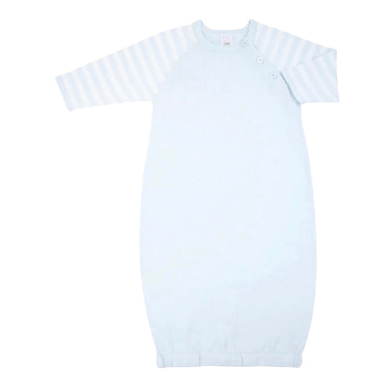 Paty Long Sleeve Knit Gown-Blue-3 months