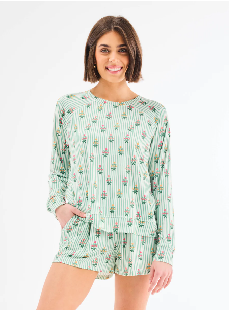 Annie Cottage Striped Pajama Set