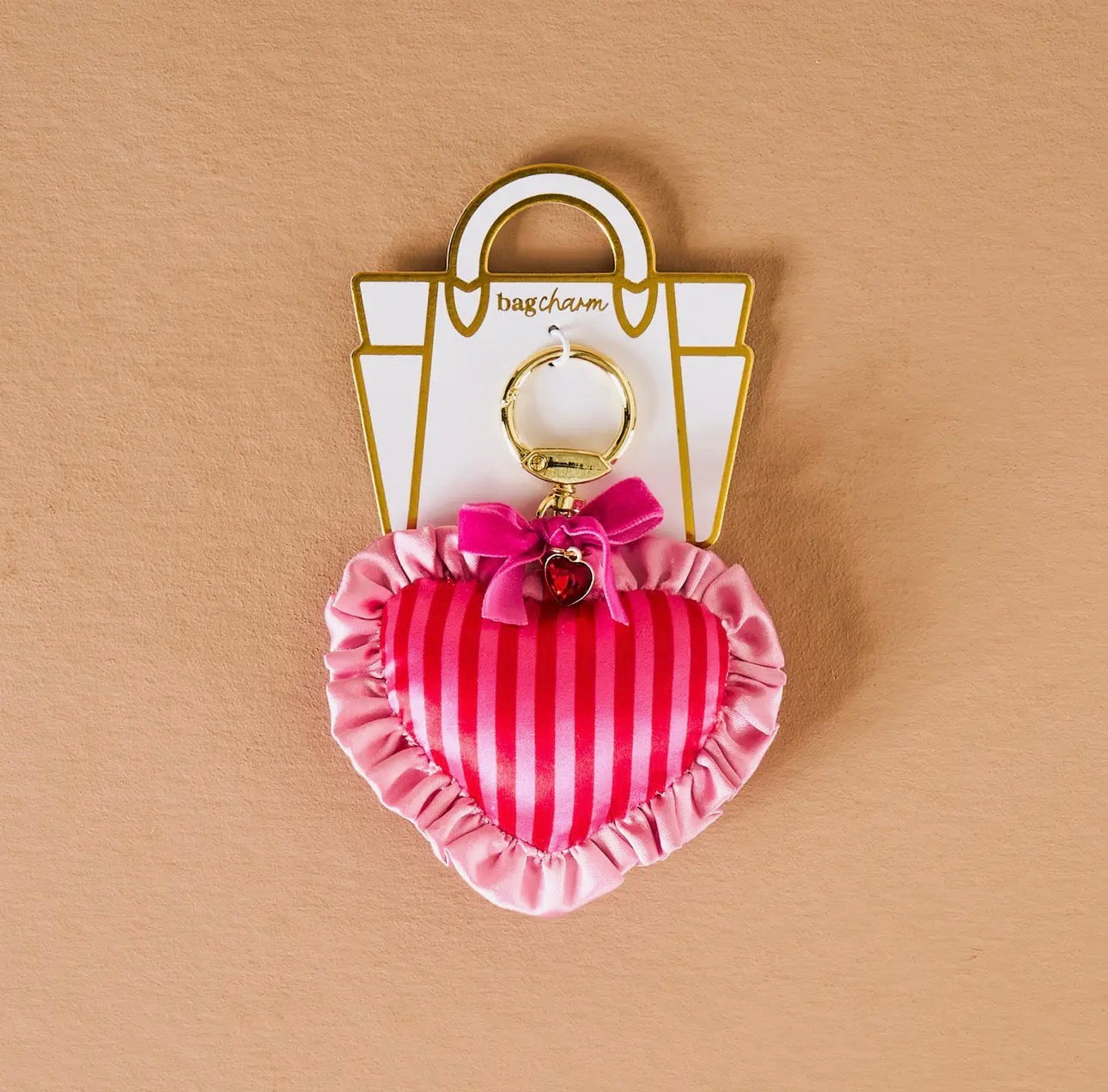 Puffy Heart Bag Charm