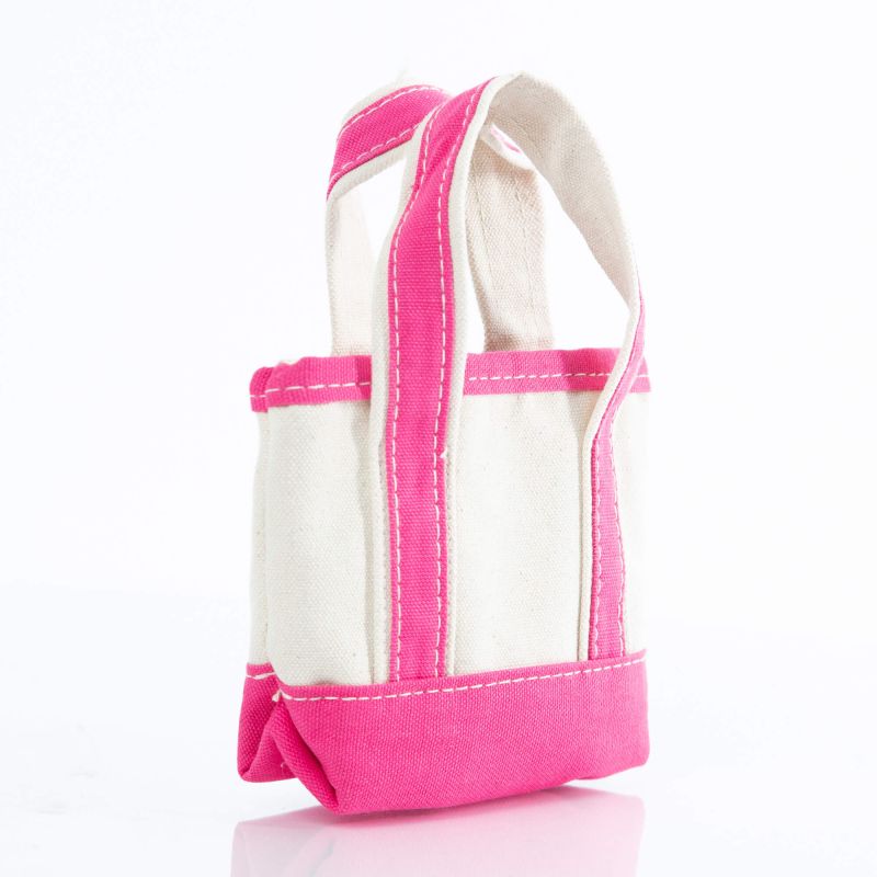 Mini Hot Pink Canvas Tote