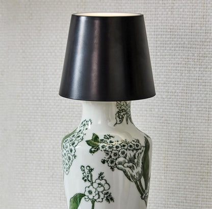 Black LED Lampshade Bottle Lamp