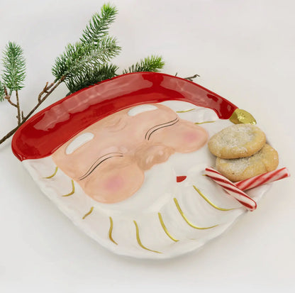 Red Santa Platter