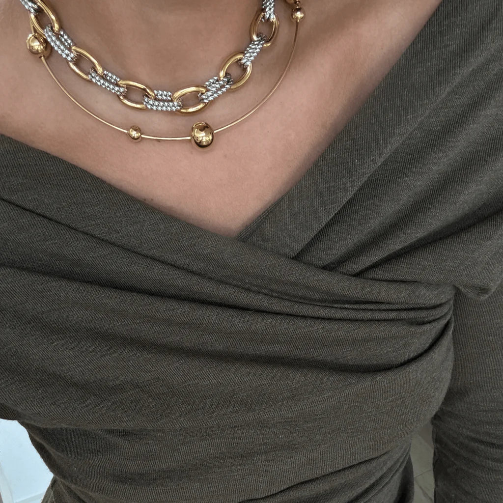 Roxy Two Tone Necklace