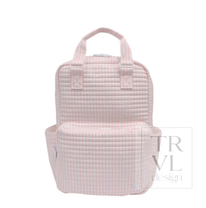 TRVL Quilted All You Need Bag-Pimlico Stripe Pink