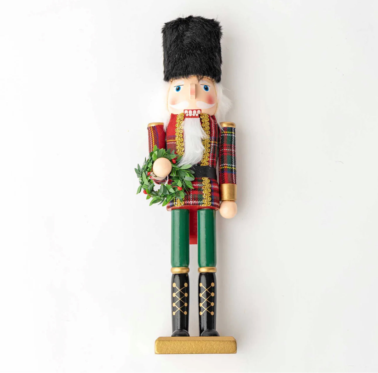Tartan Plaid Nutcracker- 15”
