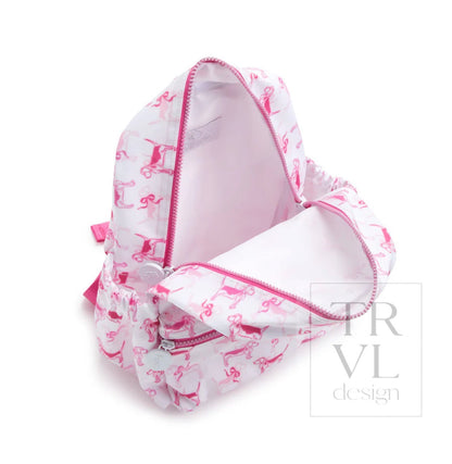 TRVL Mini Backpacker-Pimlico Stripe Pink Backpack