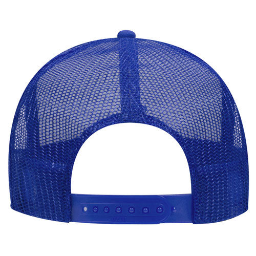 Red White and Blue 5 Panel High Crown Mesh Back Trucker Hat