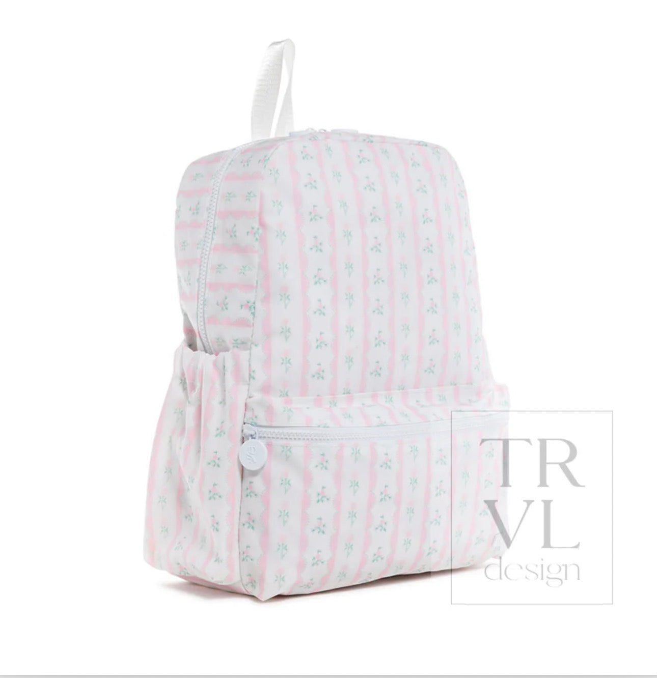 TRVL Backpacker-Pink Ribbon Floral