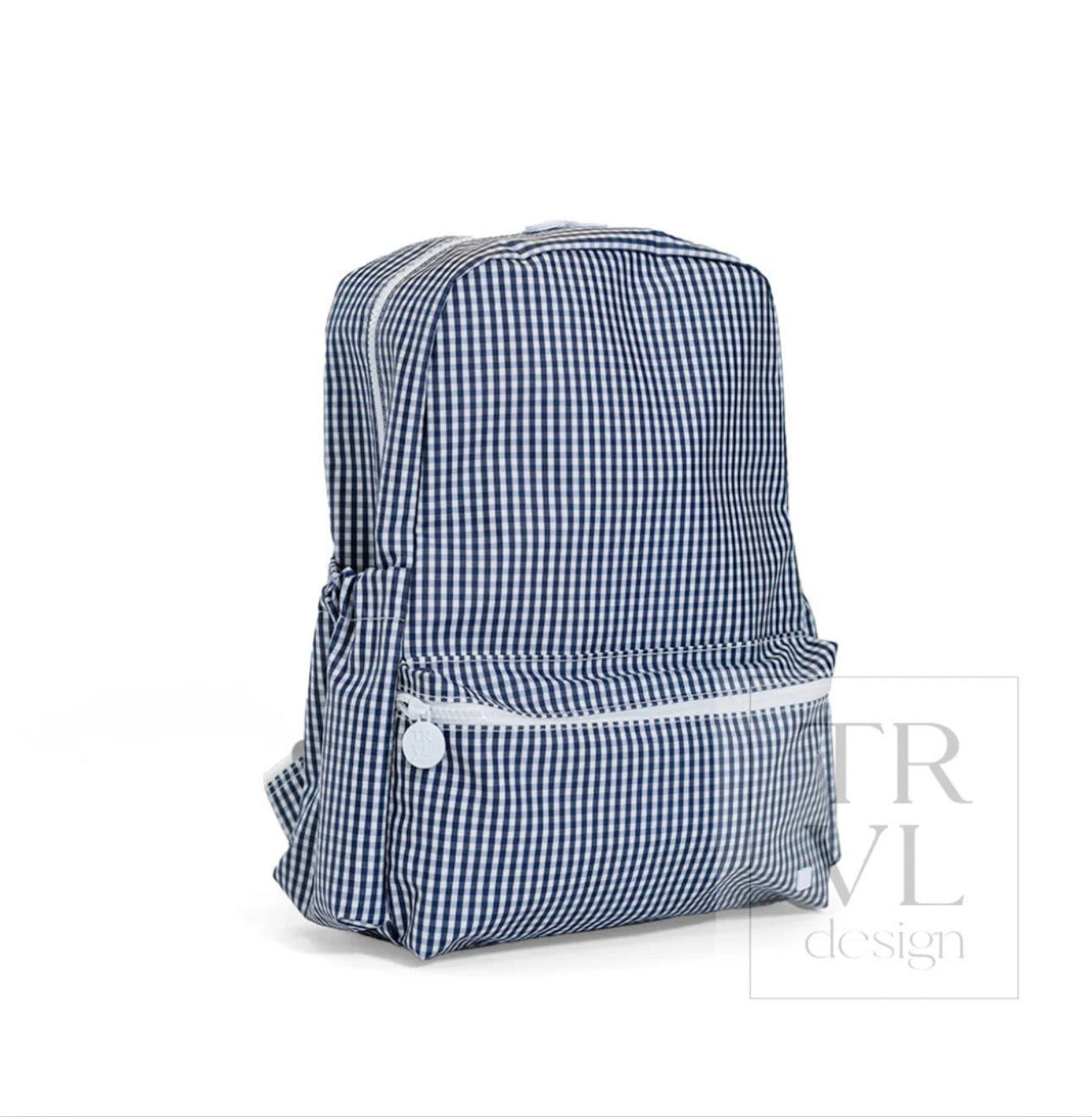 TRVL Backpacker-Gingham Navy