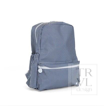 TRVL Backpacker-Gingham Navy