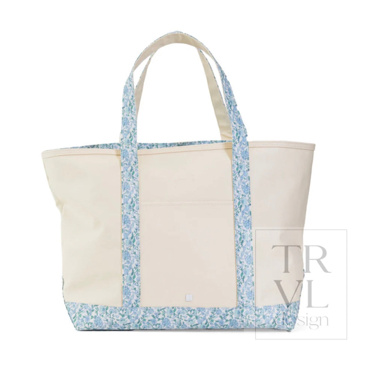 TRVL Maxi Tote-Coated Canvas with Hamptons Floral