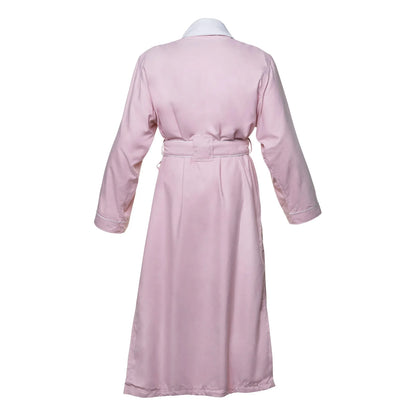 Pink Microfiber Plush Robe with Minx Plush Lining