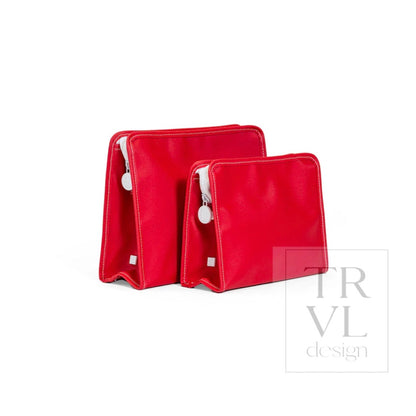 TRVL Large Roadie-Coated Canvas Red