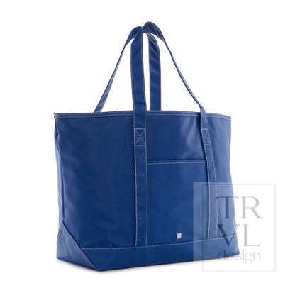 TRVL Maxi Tote-Coated Canvas Blue Bell