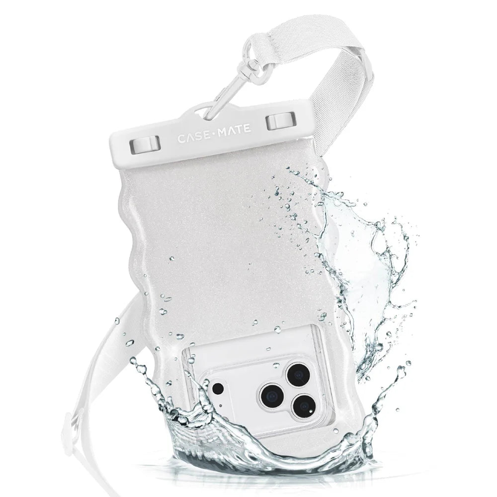 Wavy Ivory Twinkle-Waterproof floating pouch