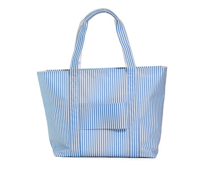TRVL Jumbo Tote-Pimlico Stripe Chambray