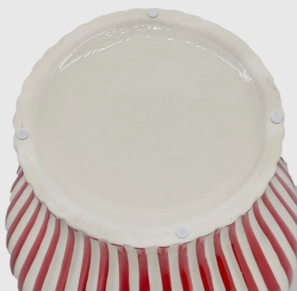 Candy Cane Striped Vase