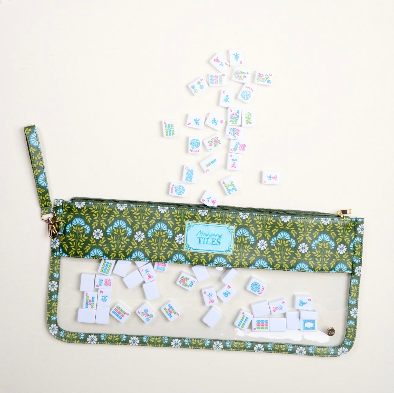 Everbloom Mahjong Tile Pouch