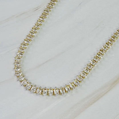 Marquise Tennis Necklace