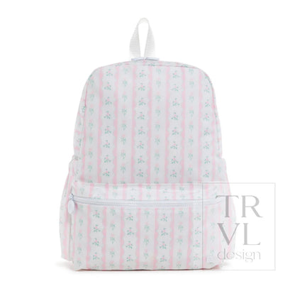 TRVL Backpacker-Pink Ribbon Floral