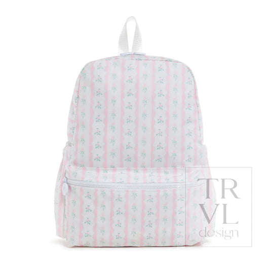 TRVL Backpacker-Pink Ribbon Floral