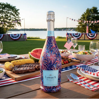 Festive Fireworks Bottle Wrap-Prosecco