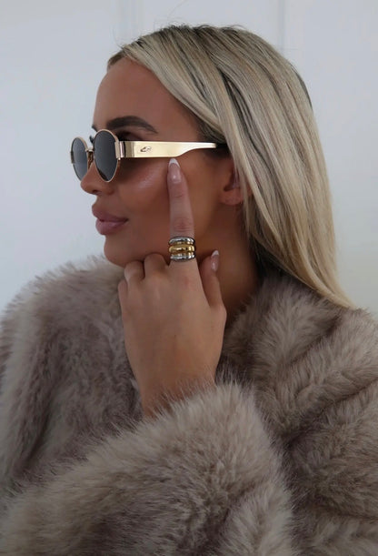 Two Toned Dome Ring