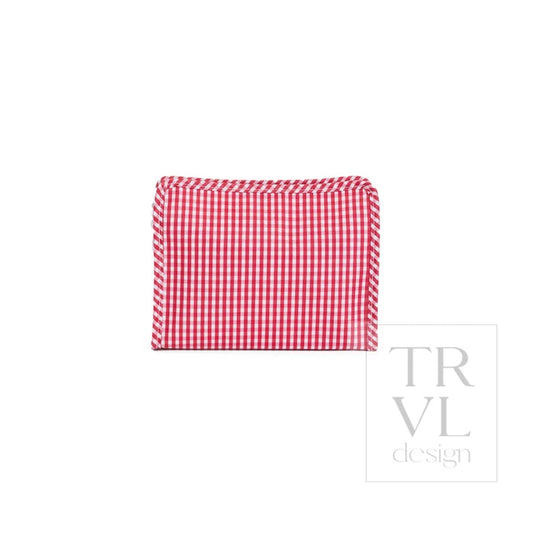 TRVL Roadie Small-Red Gingham