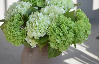 Real Touch Ivory Hydrangea Stem-12.5in