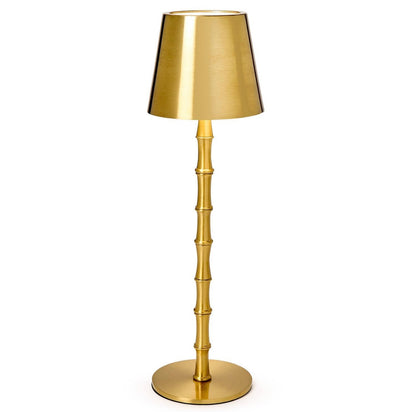 Gold Bamboo LED Portable Lamp