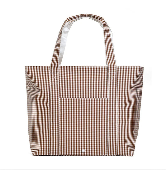 TRVL Jumbo Tote-Coco Gingham