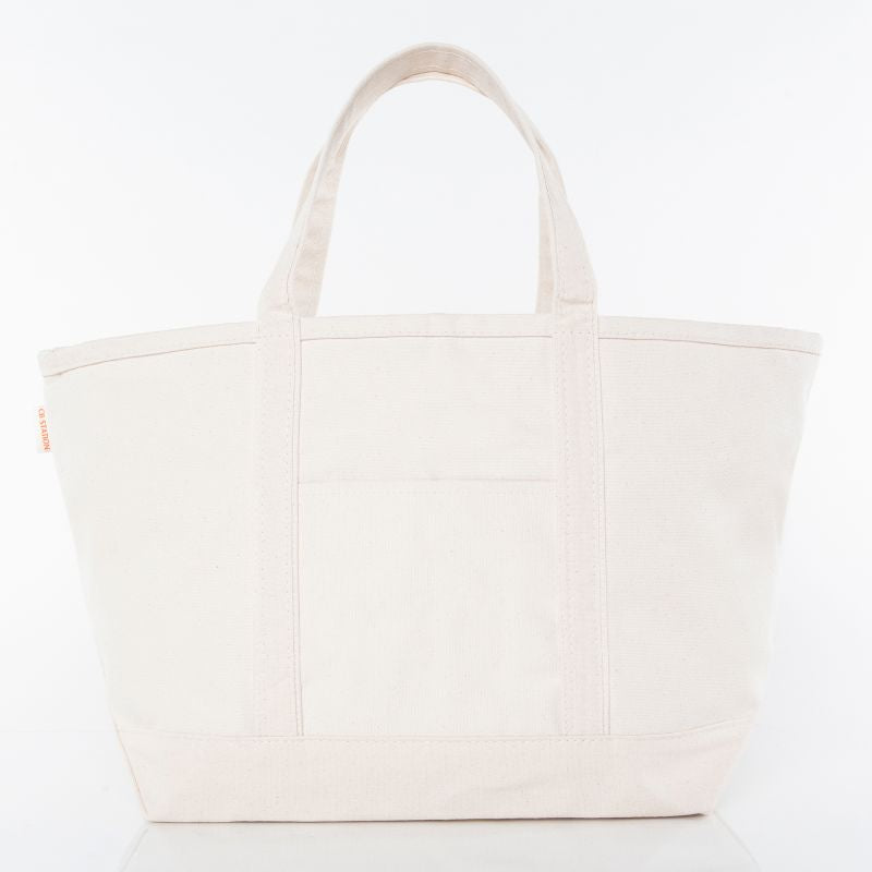 Natural Canvas Tote-Large