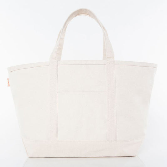 Natural Canvas Tote-Large